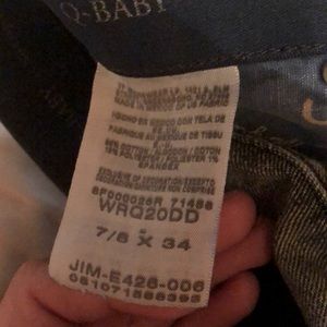 Wrangler Q baby jeans Size 7/8 x 34